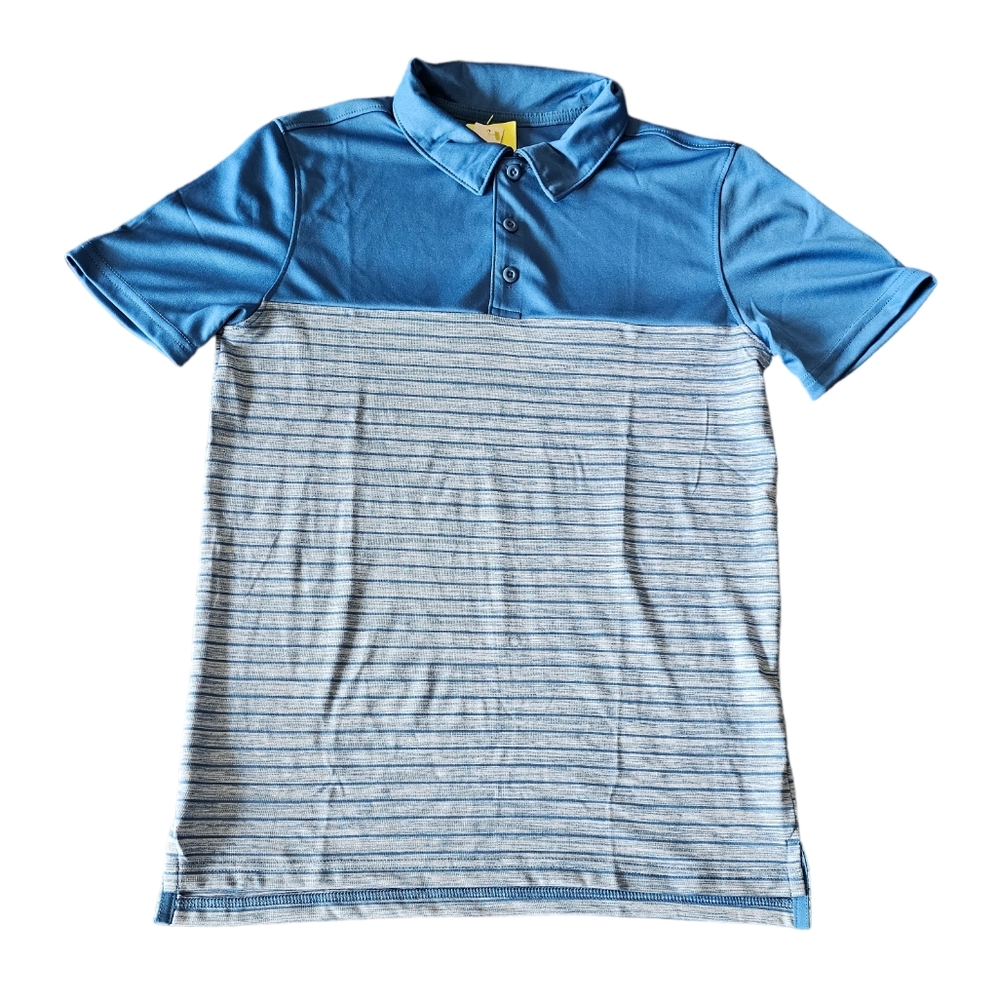 04 Boys Stripe Golf Polo- All in Motion - Picture 5 of 7
